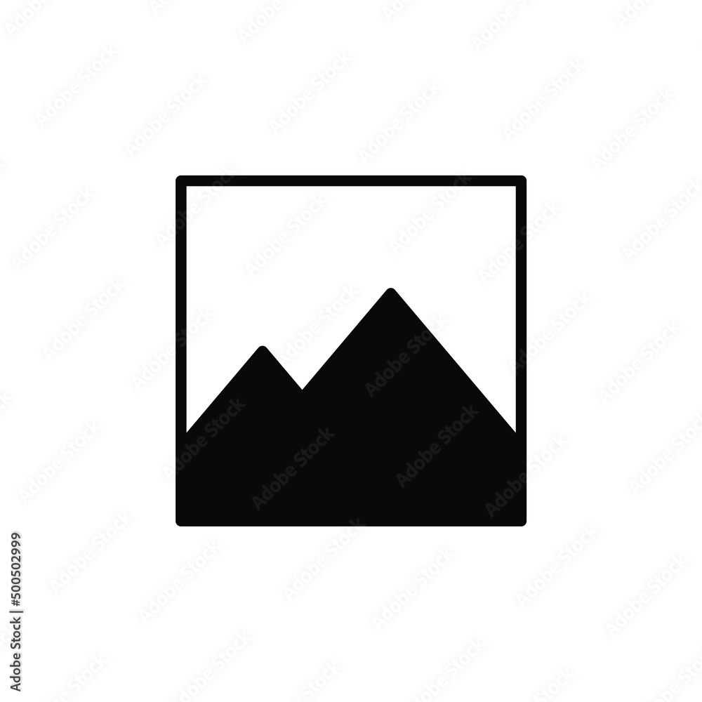Picture, Gallery, Image Solid Line Icon Vector Illustration Logo Template. Suitable For Many Purposes.