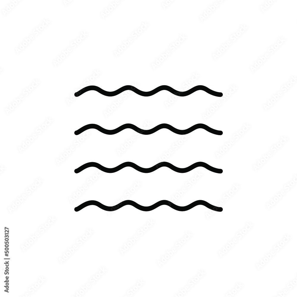 Ocean, Water, River, Sea Solid Line Icon Vector Illustration Logo Template. Suitable For Many Purposes. Ocean, Water, River, Sea Solid Line Icon Vector Illustration Logo Template. Suitable For Many Purposes.