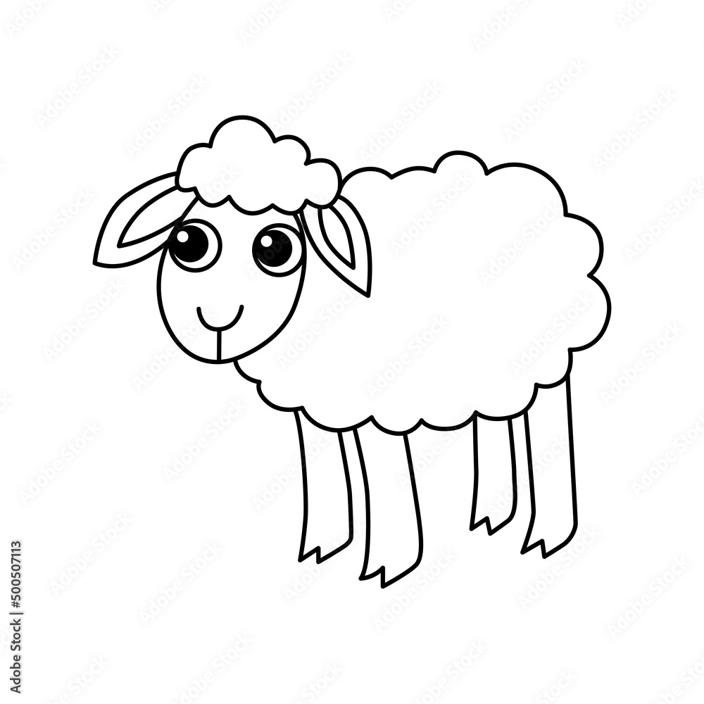 10 Adorable Sheep Coloring Pages for Kids to Enjoy