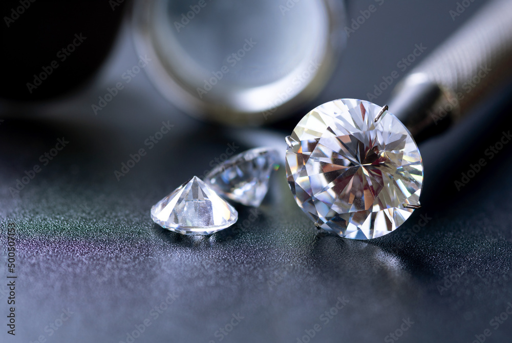 Brilliant diamond on black background Brilliant diamond on black background