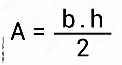 area of triangle. mathematic formula