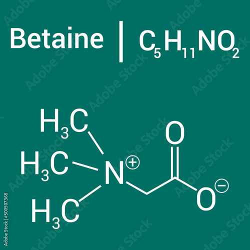 chemical structure of Betaine (C5H11NO2)