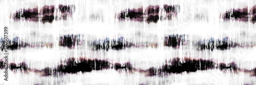 Funky summer ombre tie dye batik stripe border pattern. Seamless stain streaked space dyed striped effect fashion trim edging. Washed out boho blotch beach wear ribbon endless tape.