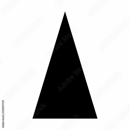 black isosceles triangle in mathematics