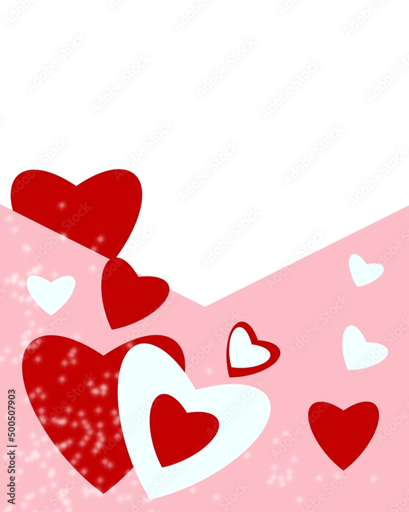 heart shaped illustration, Heart card for Valentine's Day