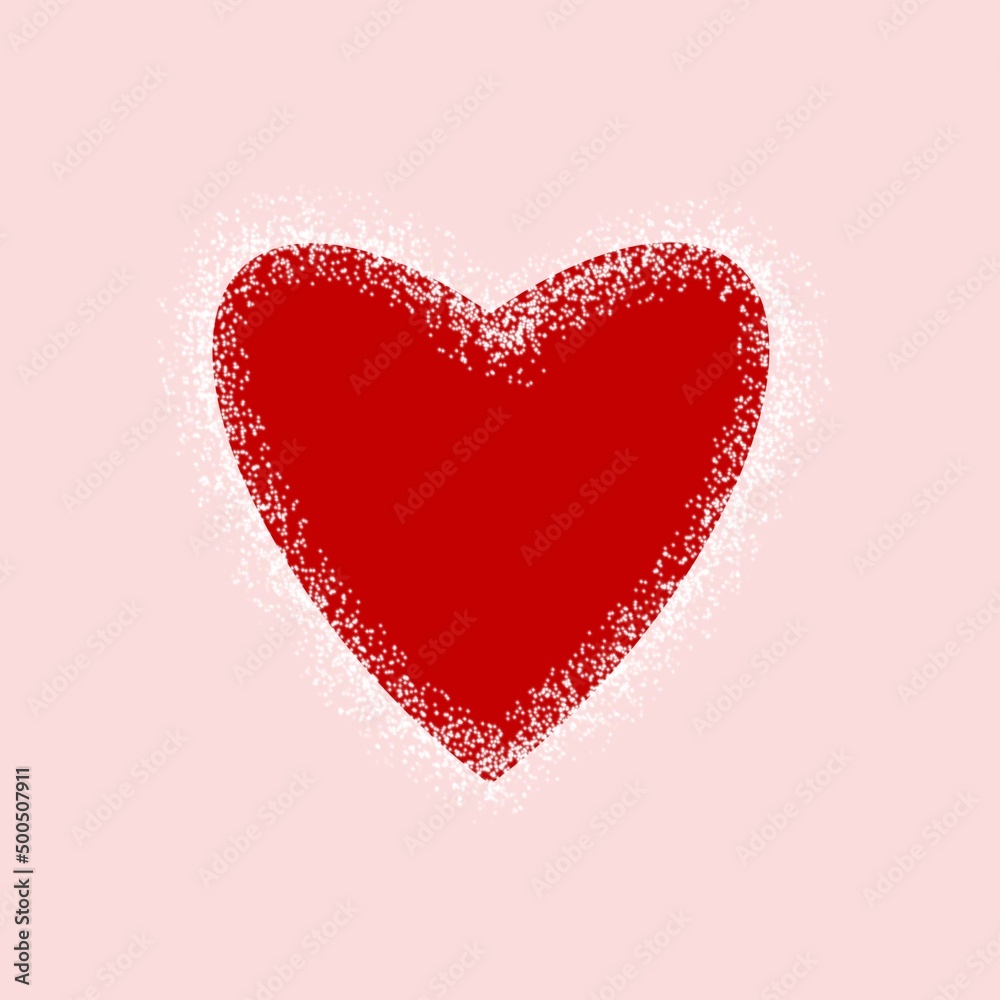 heart shaped illustration, Heart card for Valentine's Day heart shaped illustration, Heart card for Valentine's Day