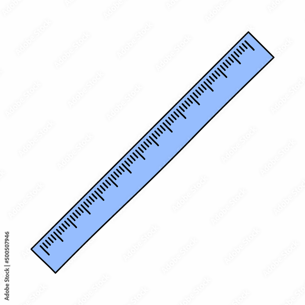 hand drawn of straight ruler vector icon isolated on white background hand drawn of straight ruler vector icon isolated on white background