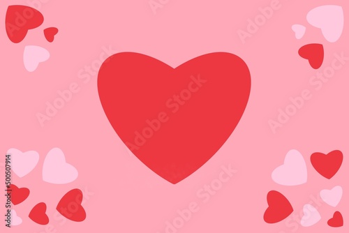 heart shaped illustration  Heart card for Valentine s Day