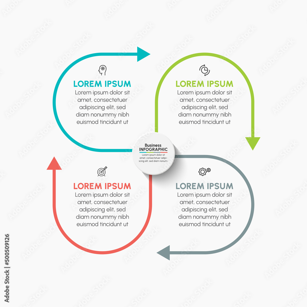 Business circle. timeline infographic icons designed for abstract background template milestone element modern diagram process technology digital marketing data presentation chart Vector Business circle. timeline infographic icons designed for abstract background template milestone element modern diagram process technology digital marketing data presentation chart Vector