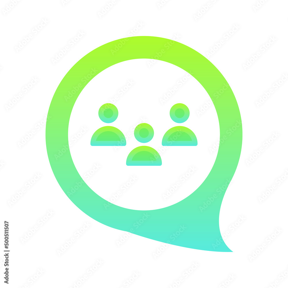 chat community gradient logo design template icon chat community gradient logo design template icon