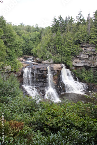 waterfall in the mountains