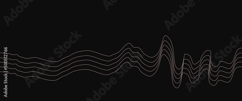 Wavy contour lines abstract vector illustration can be used for background, backdrop, banner, drawing book cover, desktop or laptop dump background
