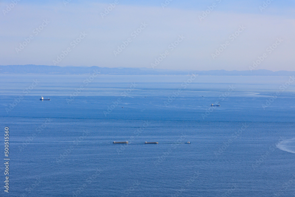 旗振山から見た瀬戸内海「大阪湾」