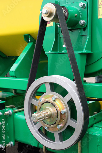Image belt drive. Row planter.