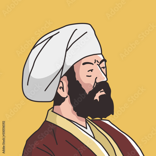 muslim illustration of imam hanafi abu hanifa the greatest legal scholars of islamic law photo