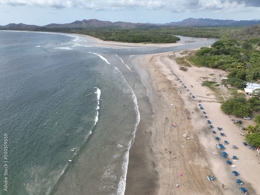 Aerial view of Tamarindo in Guanacaste, Costa Rica
