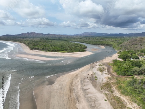 Aerial View of the Surfers Paradise - Tamarindo Beach, Guanacaste, Costa Rica