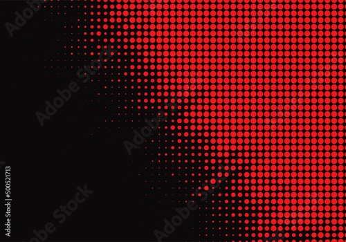 Black background with red dotted texture background