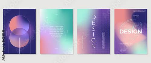 Fotografia Abstract gradient cover template