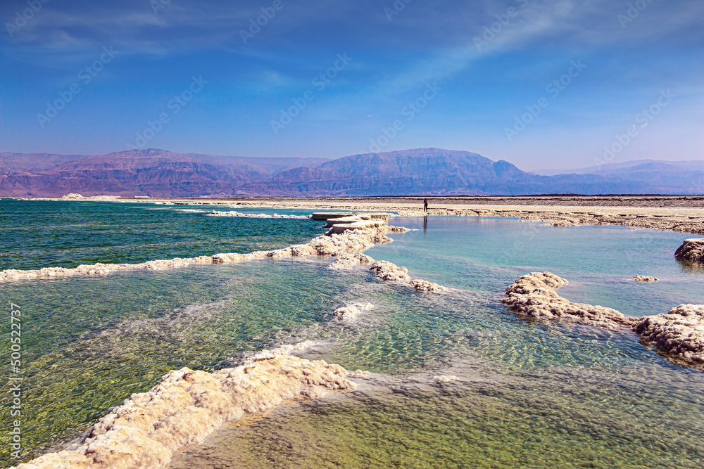 The mountains of the Jordanian coast