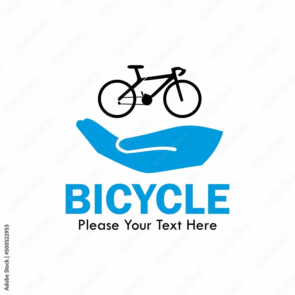 Bicycle icon logo template illustration