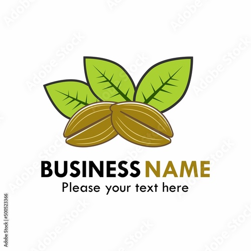 Nuts icon logo design template illustration