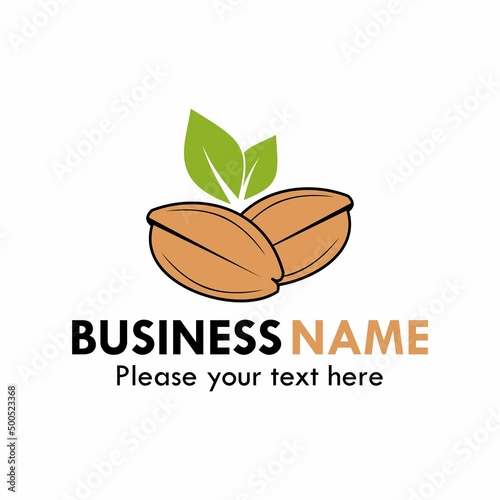 Nuts icon logo design template illustration