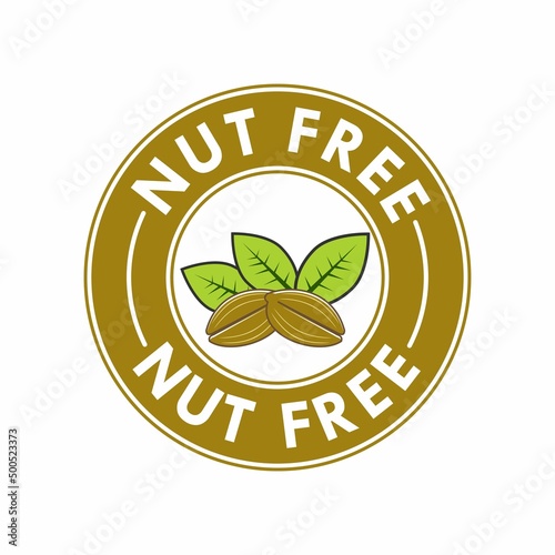Nuts icon logo design template illustration