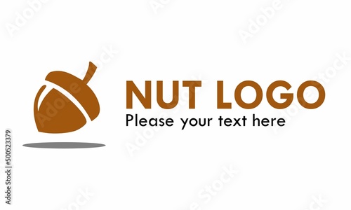 Nuts icon logo design template illustration