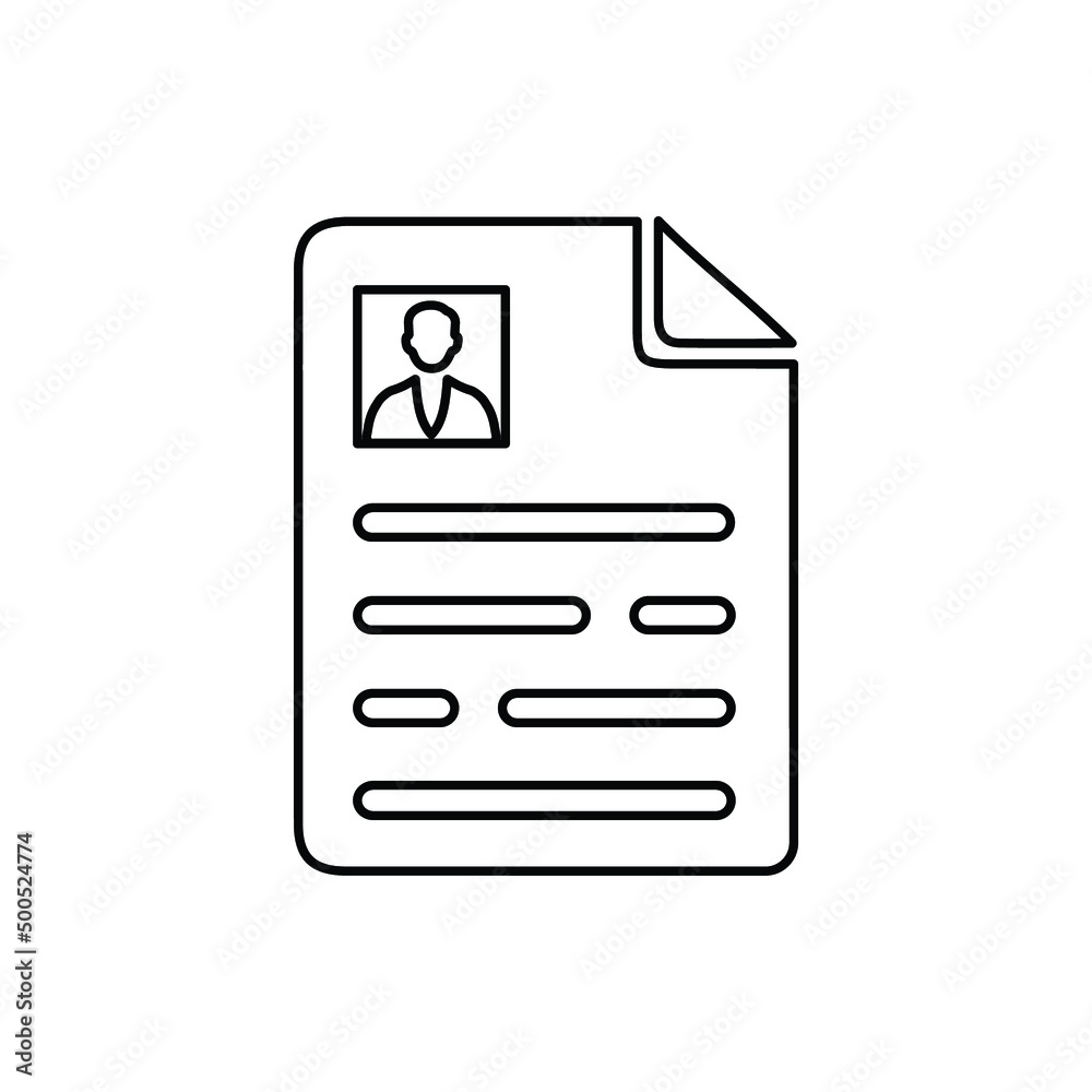 Details, document, text line icon. Outline vector. Details, document, text line icon. Outline vector.