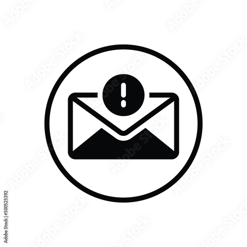 Black solid icon for importantly