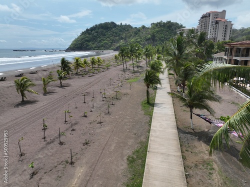 Aerial View of Jaco Beach in Garabito  Costa Rica