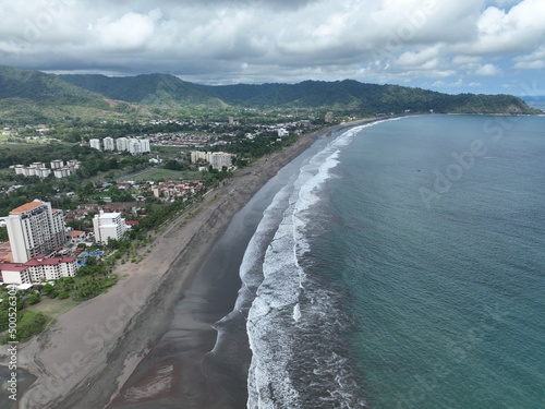 Aerial View of Jaco Beach in Garabito, Costa Rica