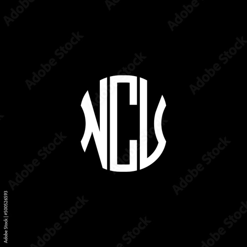 NCU letter logo creative design with vector graphic photo