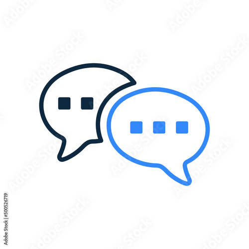 Feedback, bubble, conversation icon. Simple vector sketch.