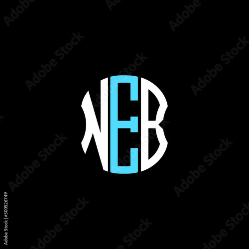 NEB letter logo creative design with vector graphic