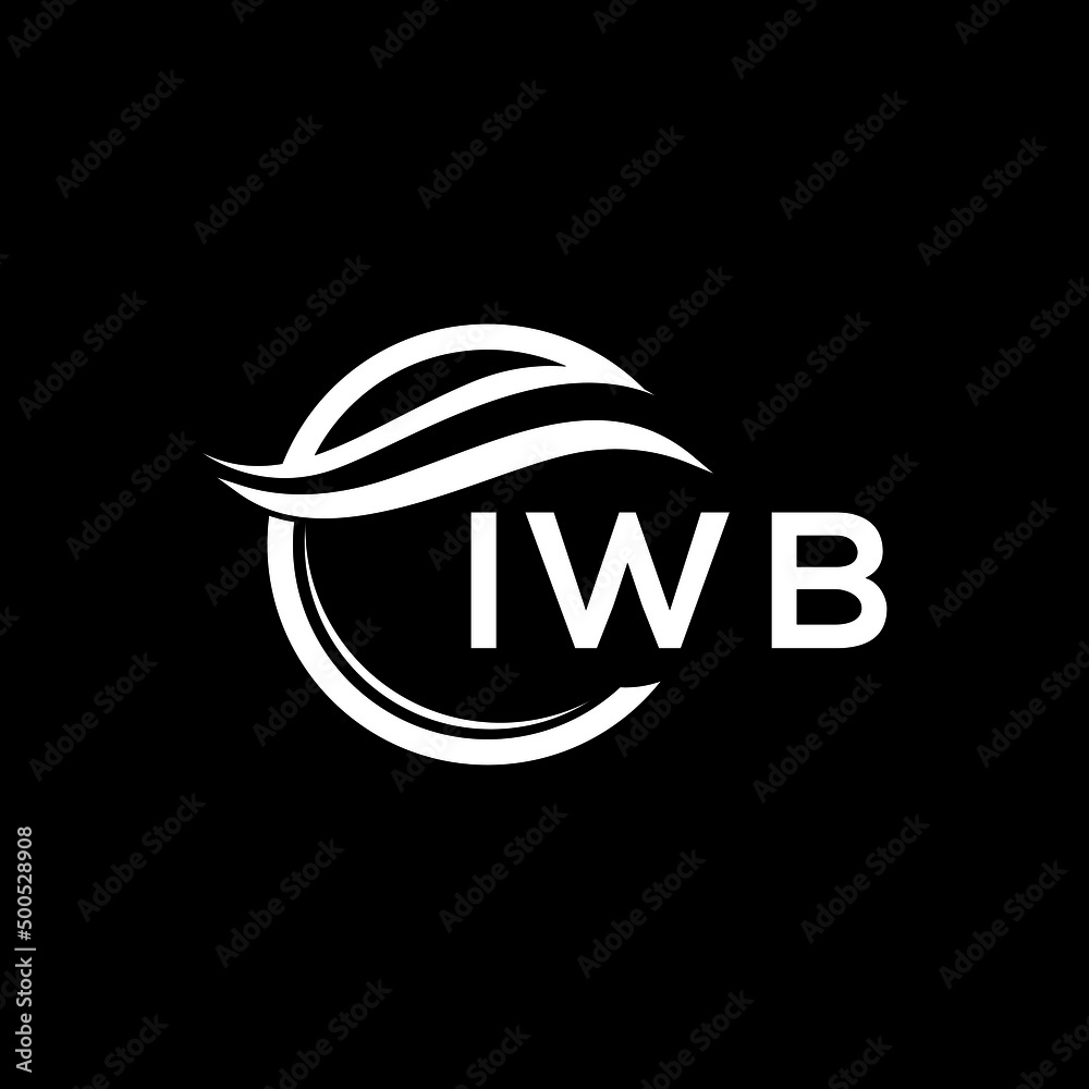 IWB letter logo design on black background. IWB creative initials letter logo concept. IWB letter design. IWB letter logo design on black background. IWB creative initials letter logo concept. IWB letter design.
