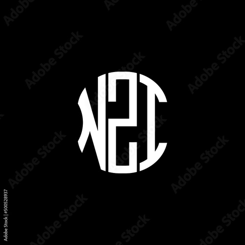 NZI letter logo creative design with vector graphic photo