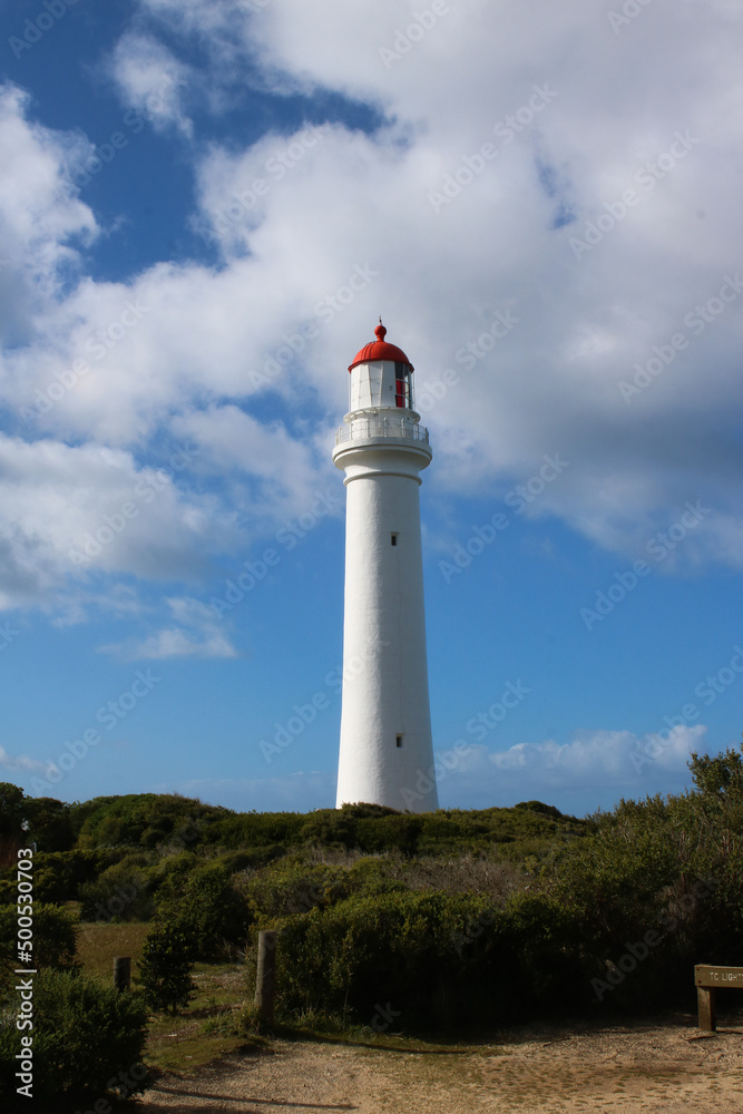 Split Point Lighthouse on the Great Ocean Road Australia.