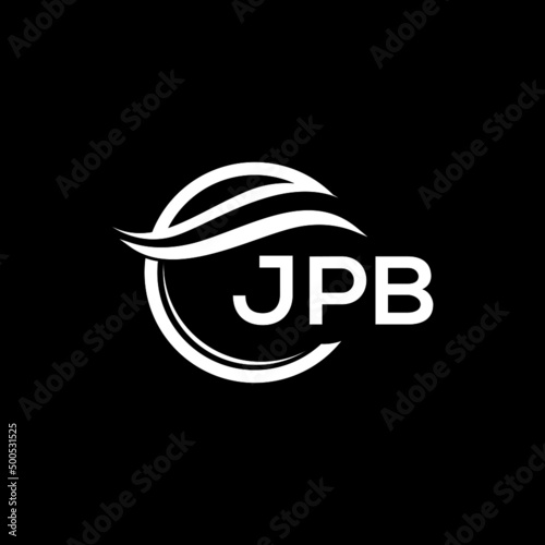 JPB letter logo design on black background. JPB creative initials letter logo concept. JPB letter design.  © Faisal
