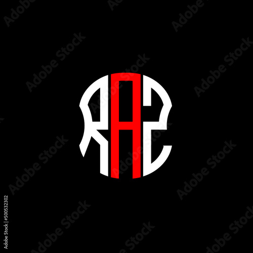 RAZ letter logo creative design with vector graphic