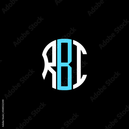 RBI letter logo creative design with vector graphic photo