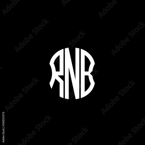 RNB letter logo creative design with vector graphic