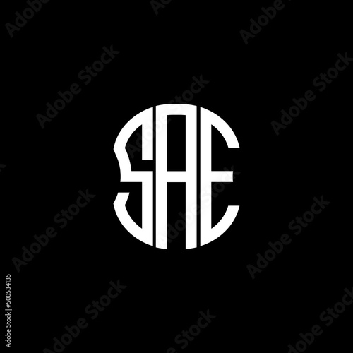 SAE letter logo creative design with vector graphic