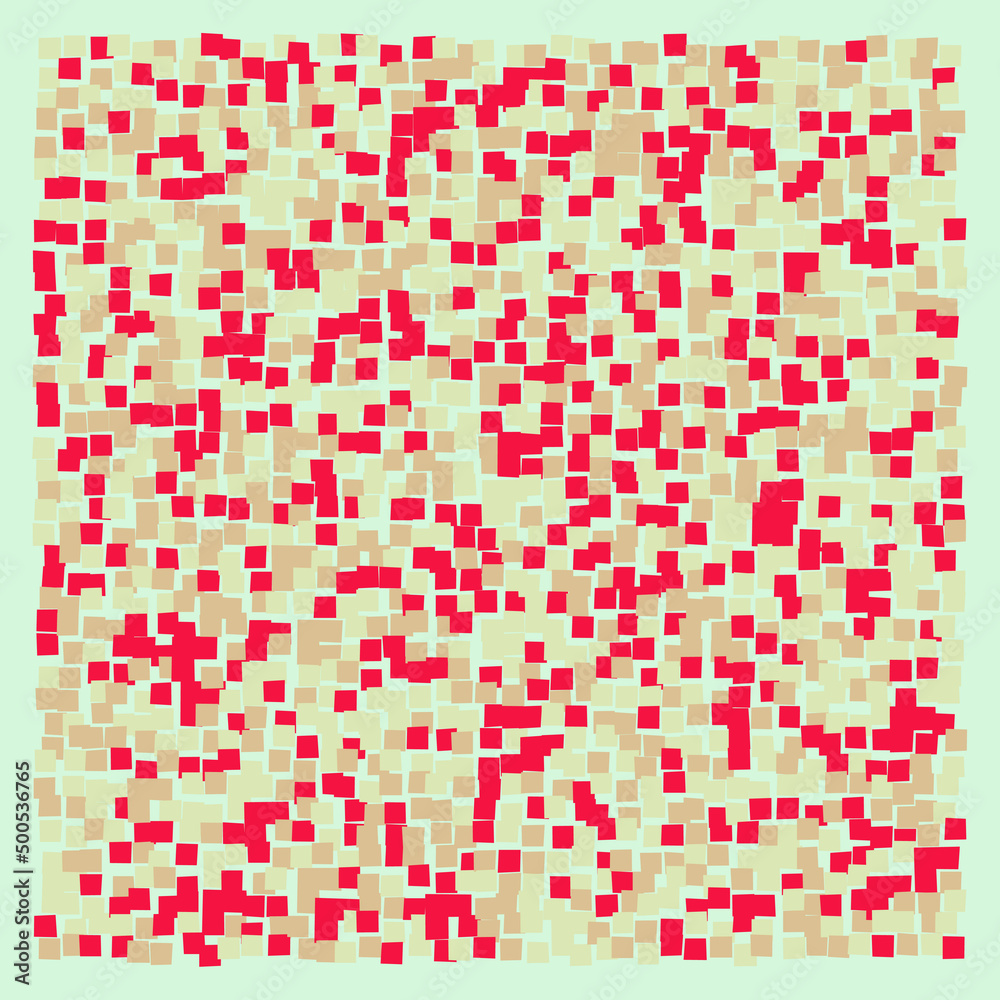 Fototapeta premium Offset Quads generative art background art illustration