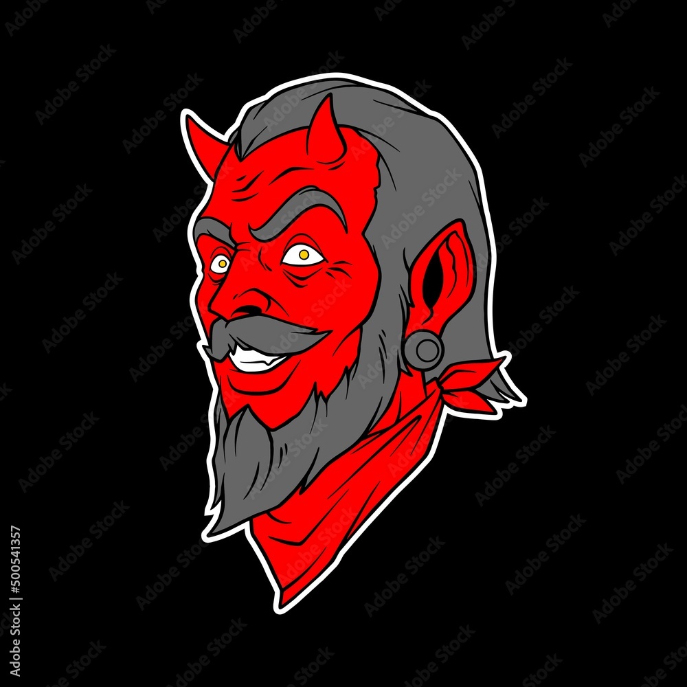 demon head mascot