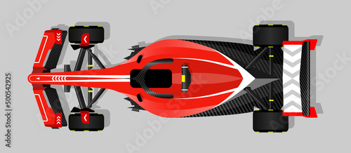 Racing sport car racing bolid illustration vector