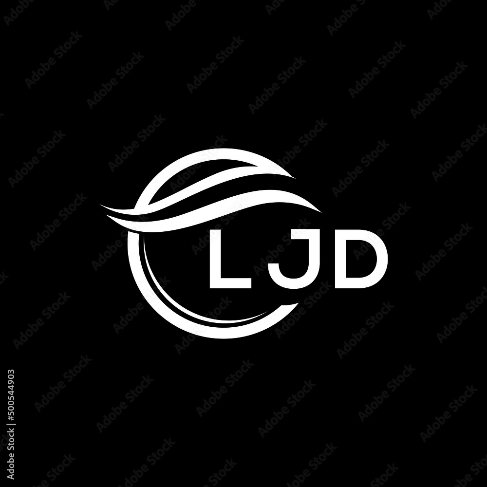 LJD letter logo design on black background. LJD creative initials letter logo concept. LJD letter design. LJD letter logo design on black background. LJD creative initials letter logo concept. LJD letter design.