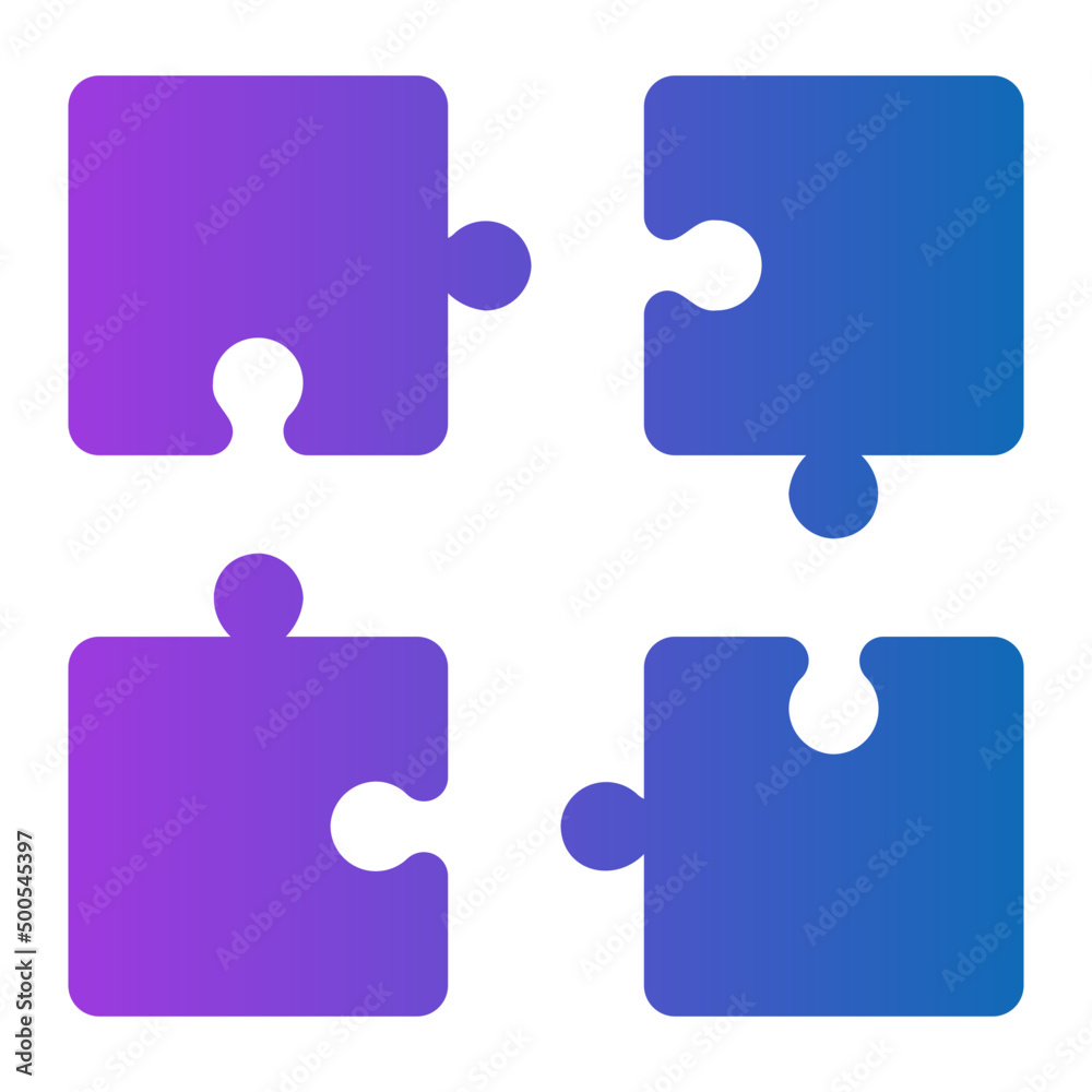 puzzle gradient icon puzzle gradient icon
