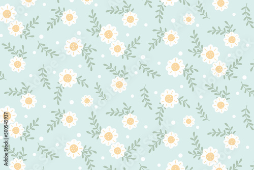 soft Pastel flower pattern illustration background